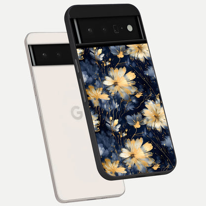  Royal Petal Dream phone case For Google Pixel 6 Pro showing premium glass back cover with detailed artwork