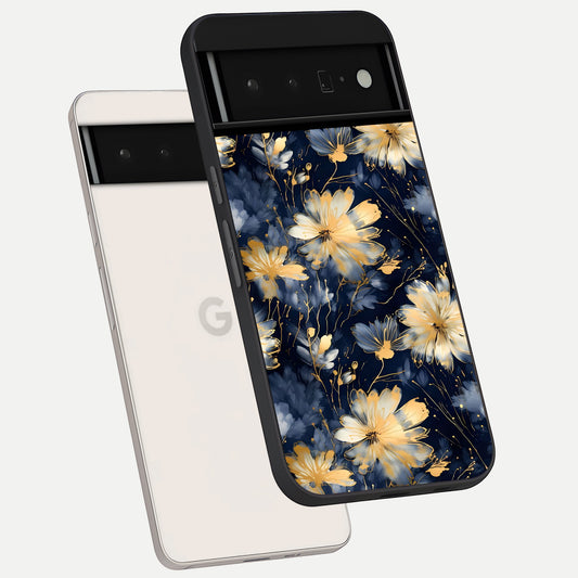  Royal Petal Dream phone case For Google Pixel 6 Pro showing premium glass back cover with detailed artwork