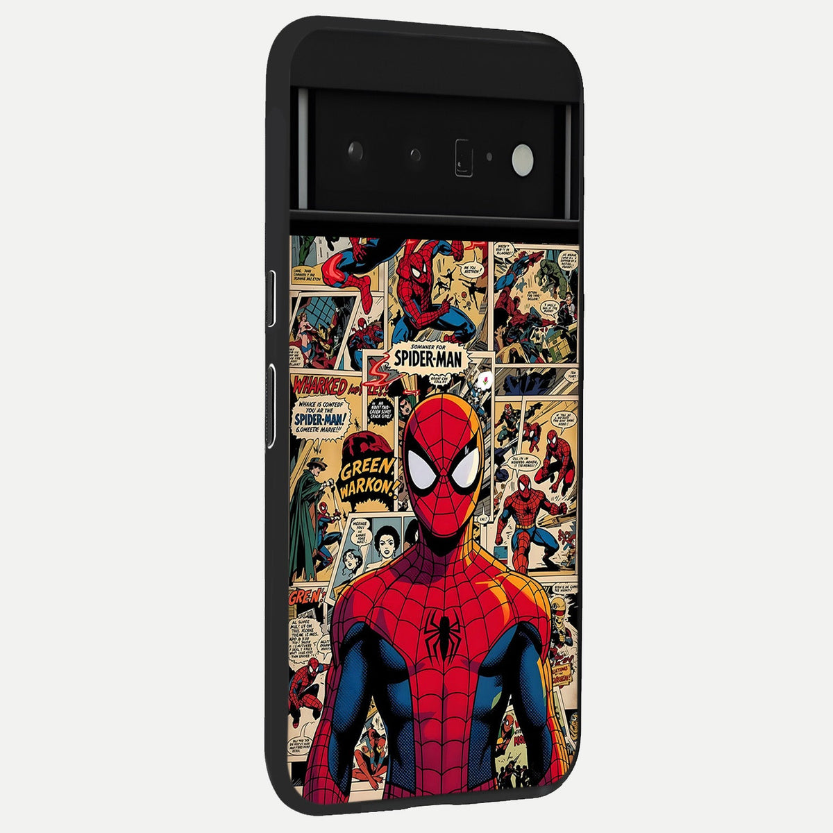  Aesthetic Spider back cover For Google Pixel 6 Pro slim fit glass case with vibrant aesthetic design