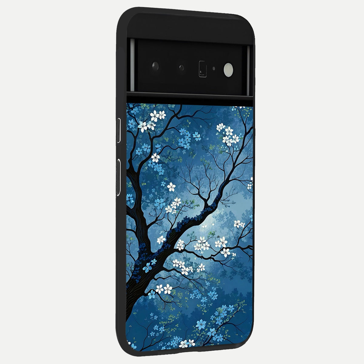  Blue Tree Serenity back cover For Google Pixel 6 Pro slim fit glass case with vibrant aesthetic design