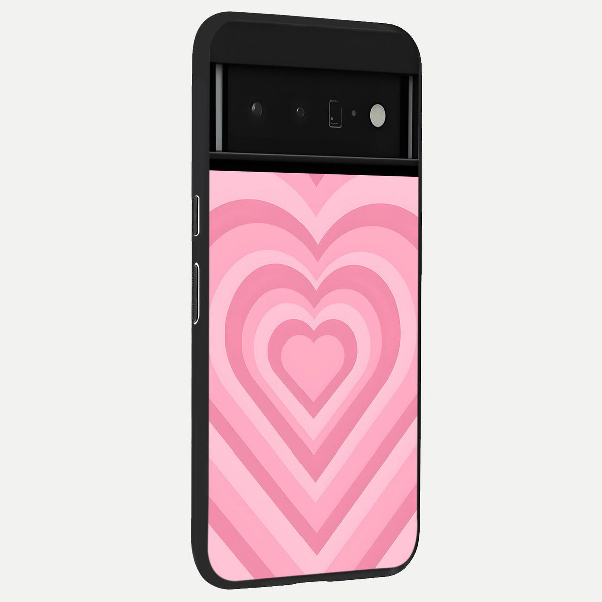  Blush Heart Waves back cover For Google Pixel 6 Pro slim fit glass case with vibrant aesthetic design