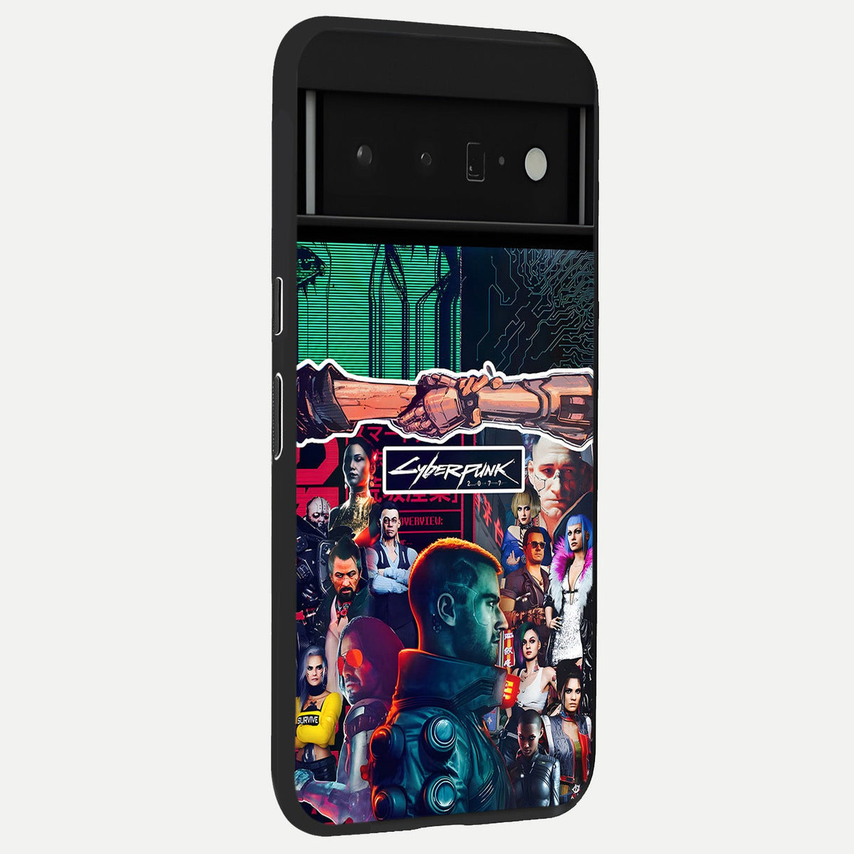  CYBERPUNK Legacy back cover For Google Pixel 6 Pro slim fit glass case with vibrant aesthetic design
