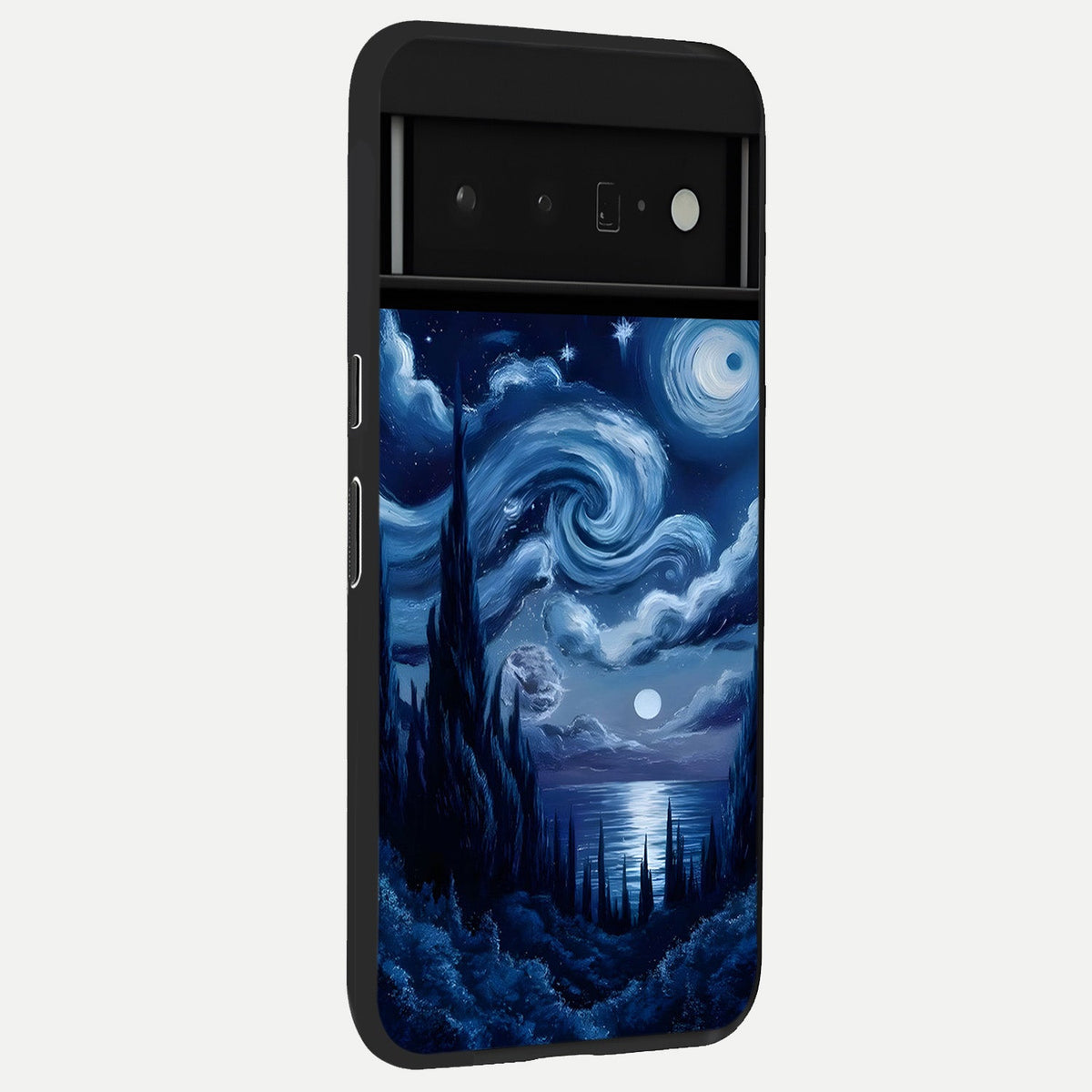 Celestial Dream Van Gogh back cover For Google Pixel 6 Pro slim fit glass case with vibrant aesthetic design