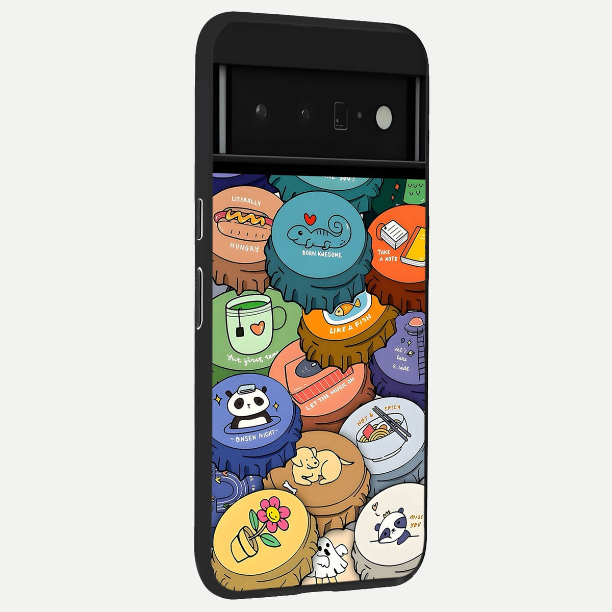  Coins Patterns back cover For Google Pixel 6 Pro slim fit glass case with vibrant aesthetic design