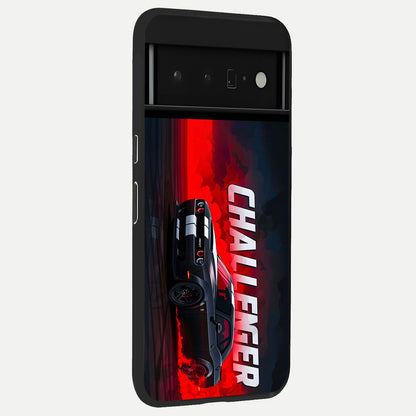  Crimson Challenger Fury back cover For Google Pixel 6 Pro slim fit glass case with vibrant aesthetic design