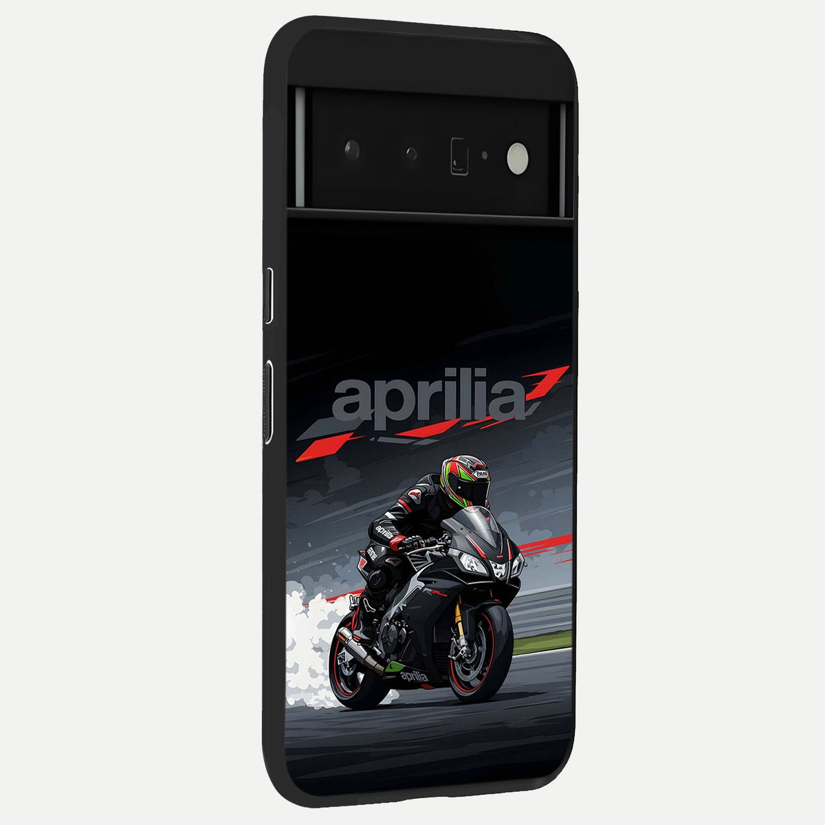  Dark Aprilla back cover For Google Pixel 6 Pro slim fit glass case with vibrant aesthetic design