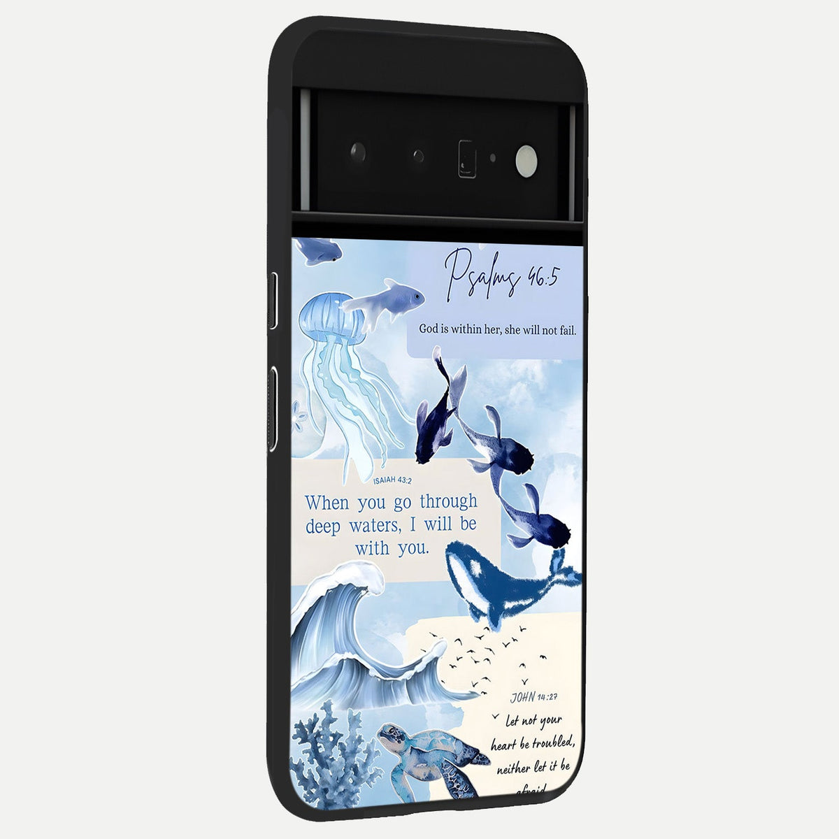  Faithful Ocean Promise back cover For Google Pixel 6 Pro slim fit glass case with vibrant aesthetic design