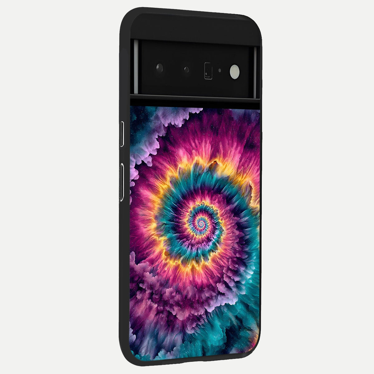  Galactic Spiral Burst back cover For Google Pixel 6 Pro slim fit glass case with vibrant aesthetic design