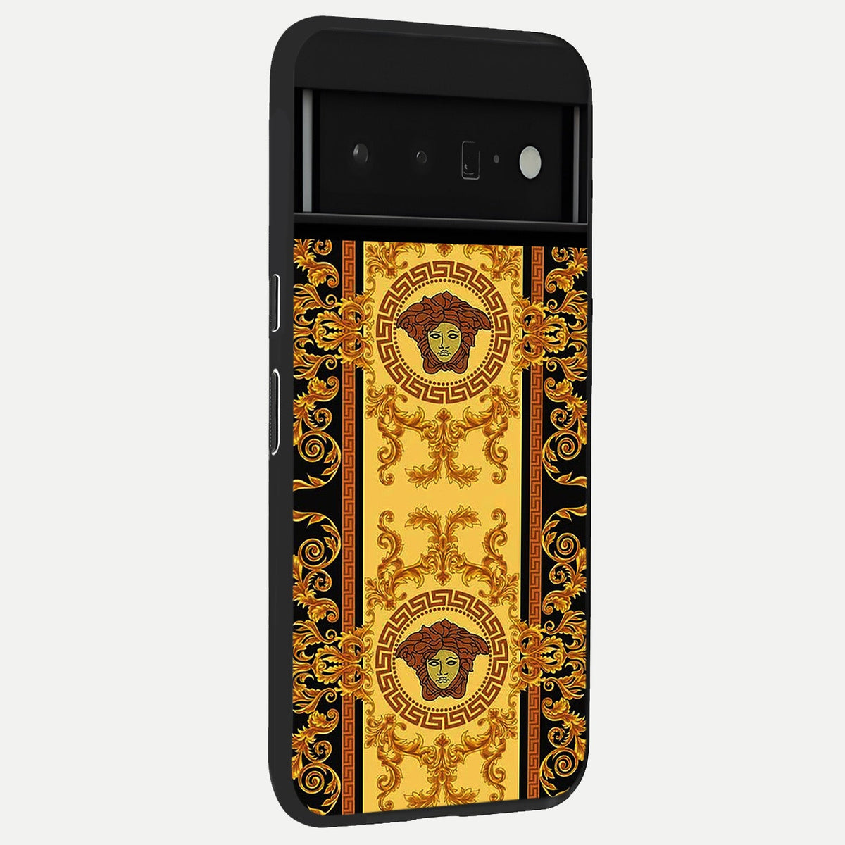  Golden Royal Heritage back cover For Google Pixel 6 Pro slim fit glass case with vibrant aesthetic design