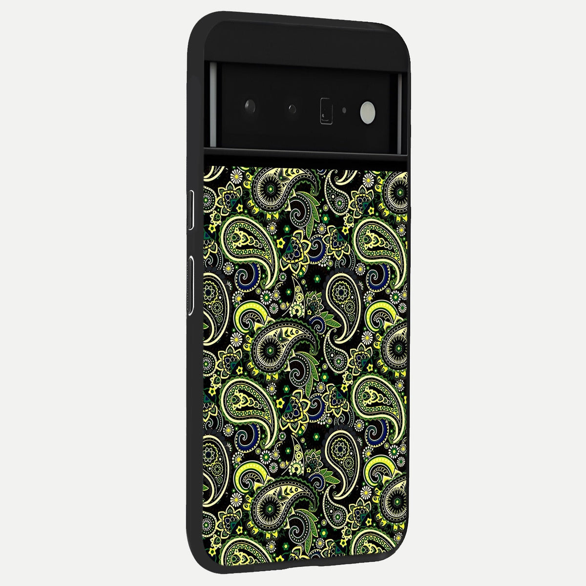  Green Lemon back cover For Google Pixel 6 Pro slim fit glass case with vibrant aesthetic design