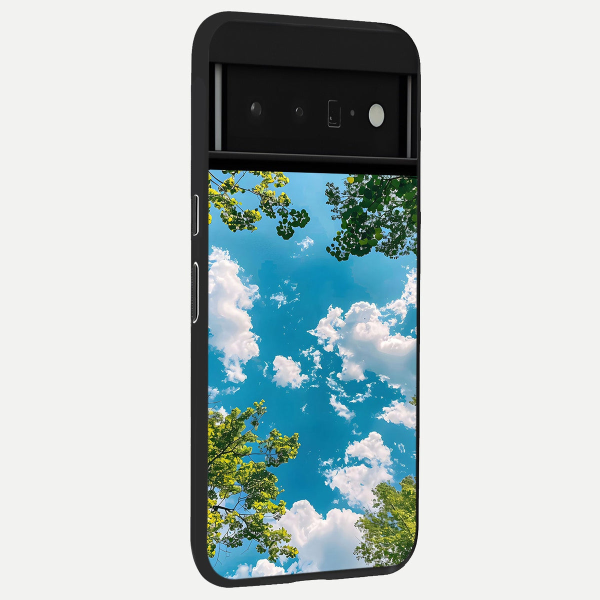  Green Moon Energy back cover For Google Pixel 6 Pro slim fit glass case with vibrant aesthetic design