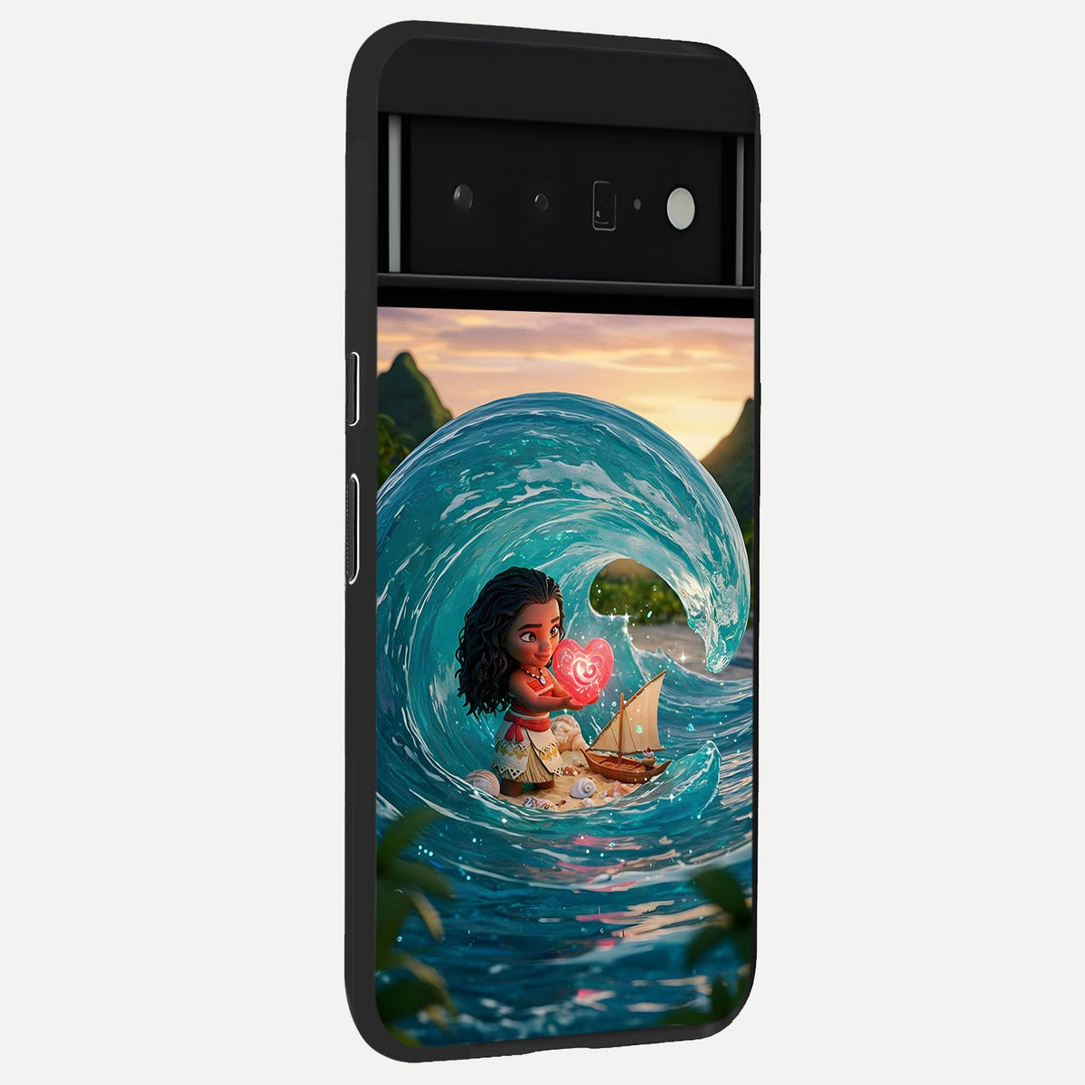  Heart of Ocean back cover For Google Pixel 6 Pro slim fit glass case with vibrant aesthetic design