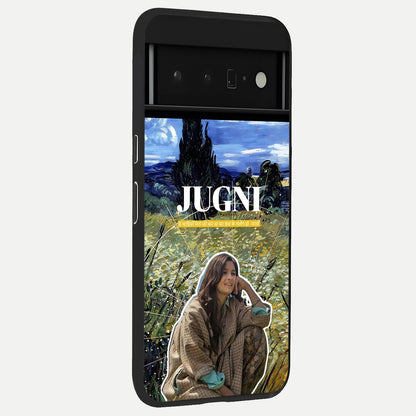  Jugni Soul Vibes back cover For Google Pixel 6 Pro slim fit glass case with vibrant aesthetic design