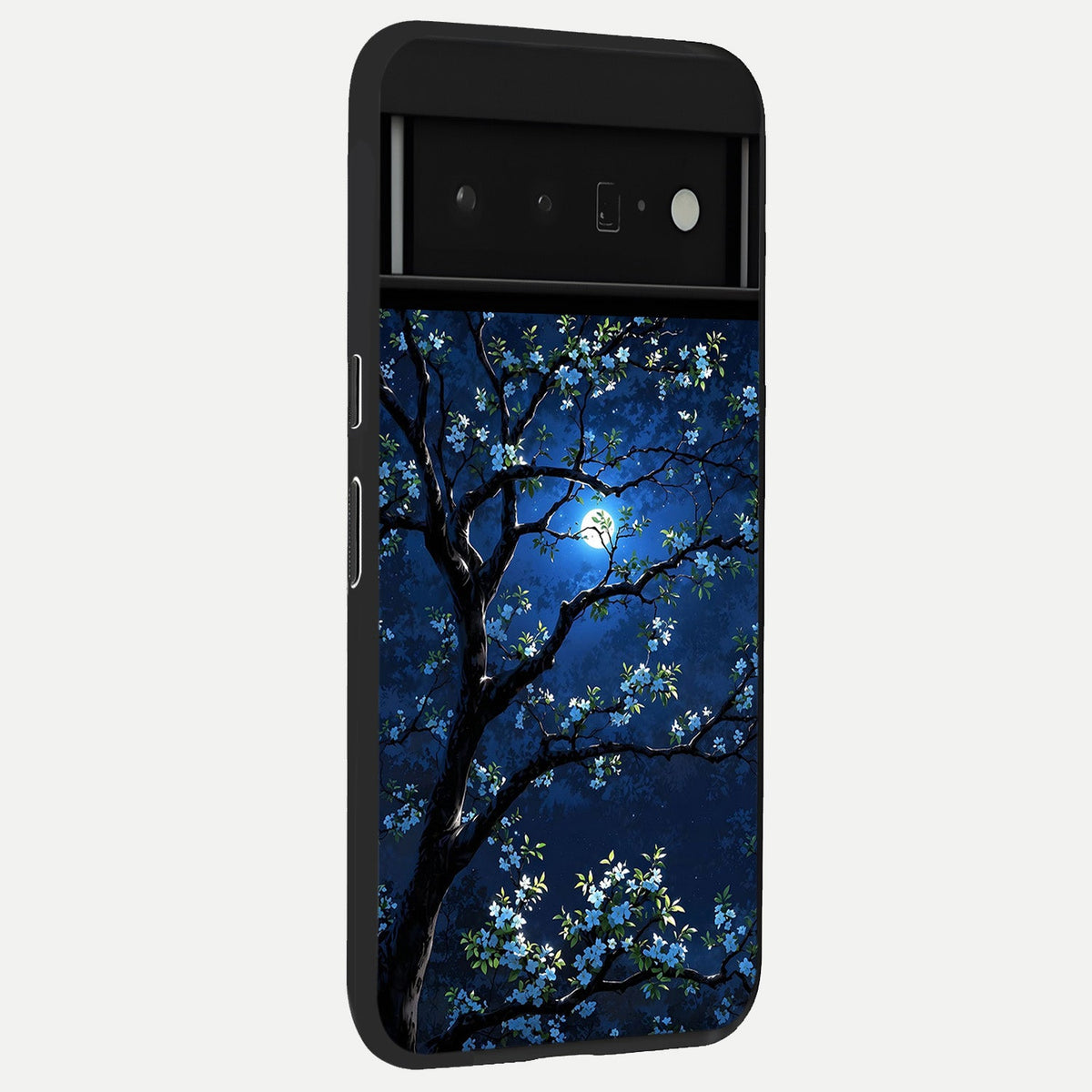  Mystic Floral Night back cover For Google Pixel 6 Pro slim fit glass case with vibrant aesthetic design