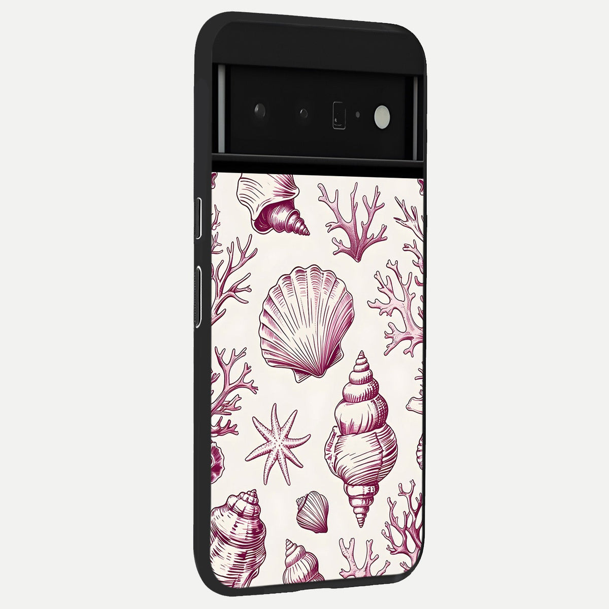  Pink Power Sparks back cover For Google Pixel 6 Pro slim fit glass case with vibrant aesthetic design