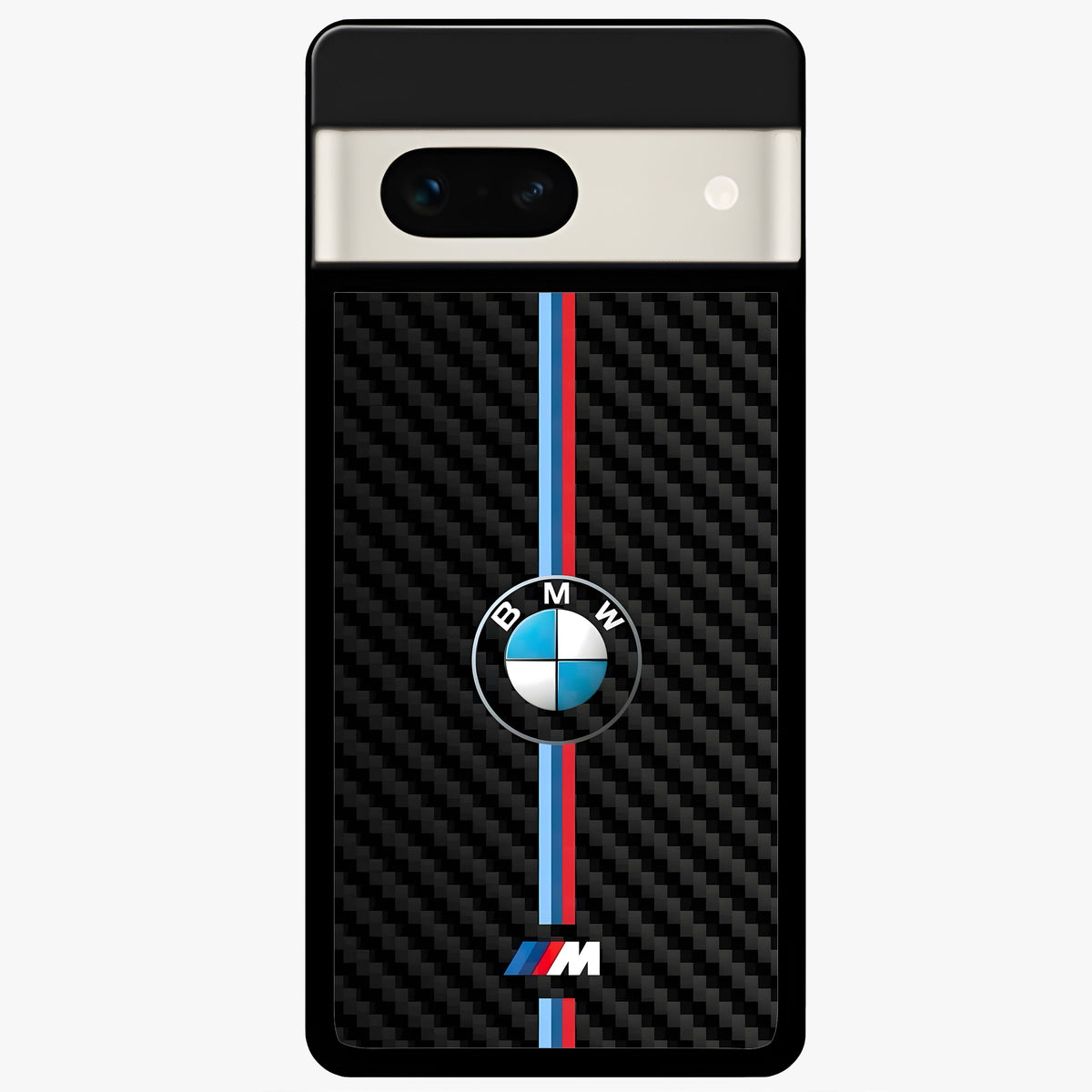  BMW Pattern Glass Case For Google Pixel 7A back cover – full design glossy printed glass finish