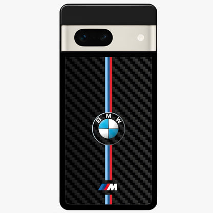  BMW Pattern Glass Case For Google Pixel 7A back cover – full design glossy printed glass finish