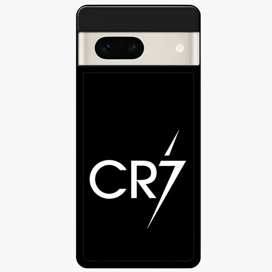  CR7 Elite Strike Glass Case For Google Pixel 7A back cover – full design glossy printed glass finish