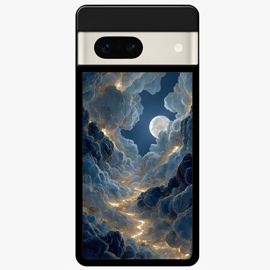  Celestial Cloud Road Glass Case For Google Pixel 7A back cover – full design glossy printed glass finish