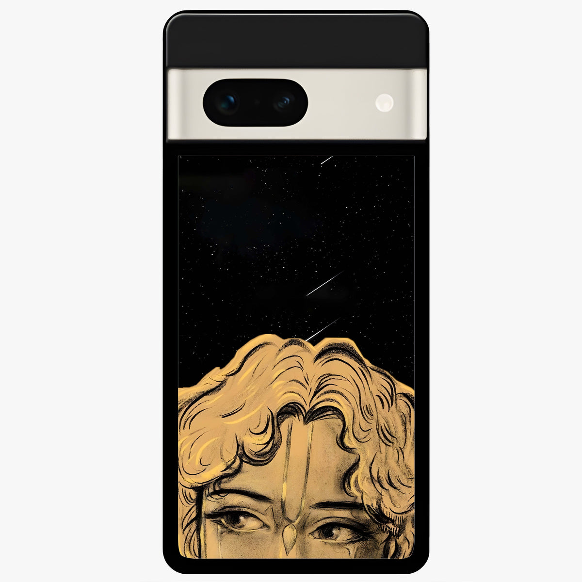  Celestial Gods Plan Glass Case For Google Pixel 7A back cover – full design glossy printed glass finish