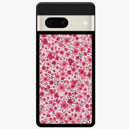  Cherry Blossom Charm Glass Case For Google Pixel 7A back cover – full design glossy printed glass finish