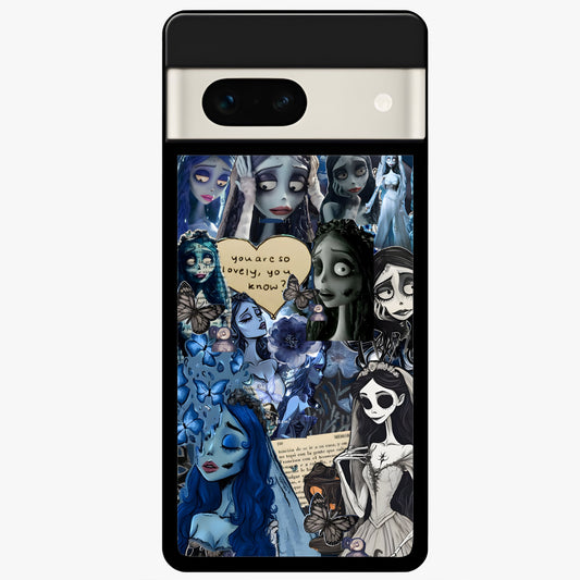  Corpse Bride Posters Glass Case For Google Pixel 7A back cover – full design glossy printed glass finish