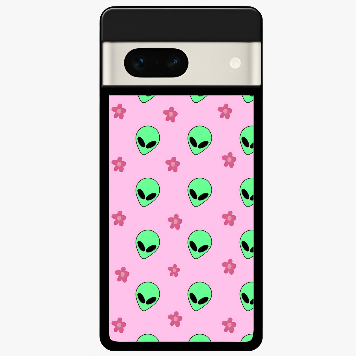  Cosmic Cute Crush Glass Case For Google Pixel 7A back cover – full design glossy printed glass finish