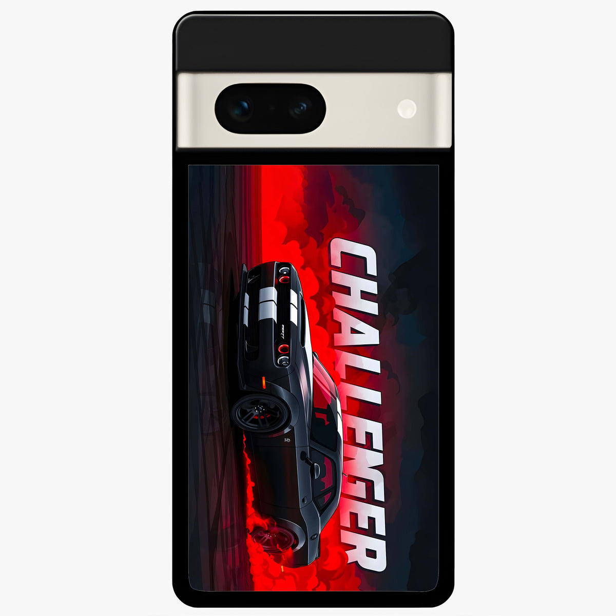  Crimson Challenger Fury Glass Case For Google Pixel 7A back cover – full design glossy printed glass finish