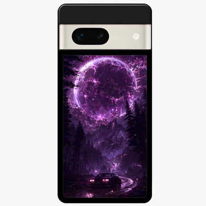  Eternal Cosmic Drive Glass Case For Google Pixel 7A back cover – full design glossy printed glass finish