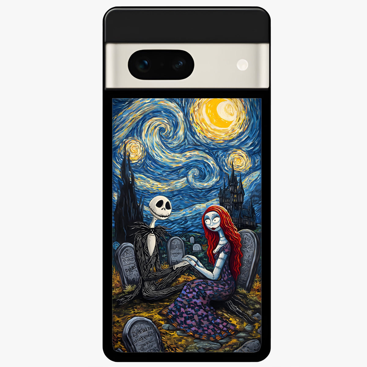  Eternal Night Love Glass Case For Google Pixel 7A back cover – full design glossy printed glass finish