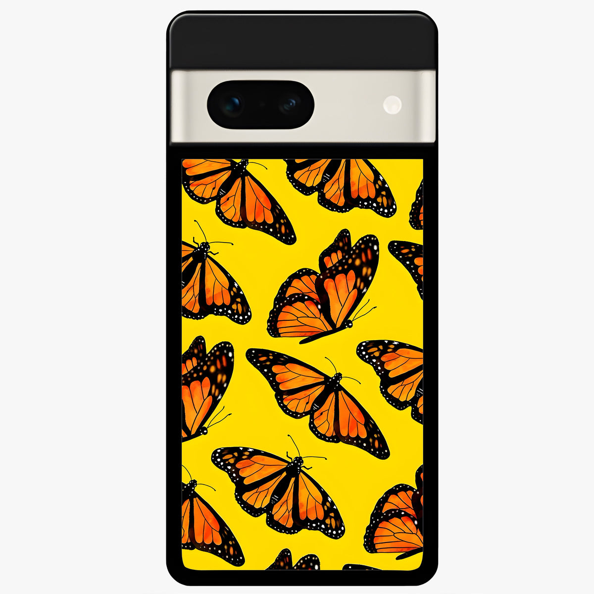  Golden Wing Flight Glass Case For Google Pixel 7A back cover – full design glossy printed glass finish