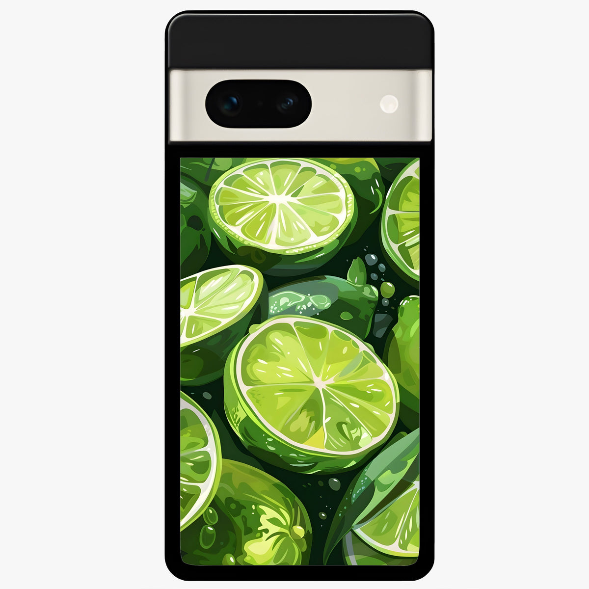  Green Kawasaki Glass Case For Google Pixel 7A back cover – full design glossy printed glass finish