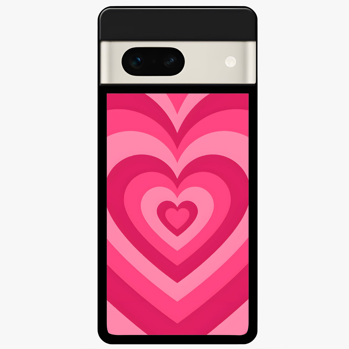  Layered Love Hearts Glass Case For Google Pixel 7A back cover – full design glossy printed glass finish