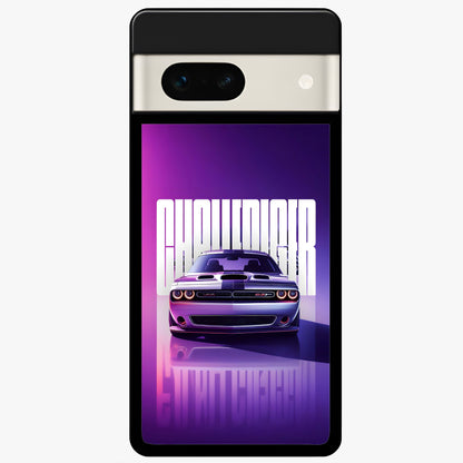  Midnight Muscle Ride Glass Case For Google Pixel 7A back cover – full design glossy printed glass finish