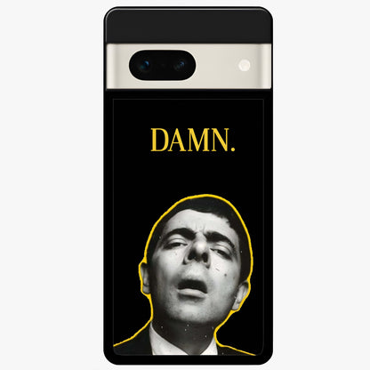  Mr Bean Damn Glass Case For Google Pixel 7A back cover – full design glossy printed glass finish