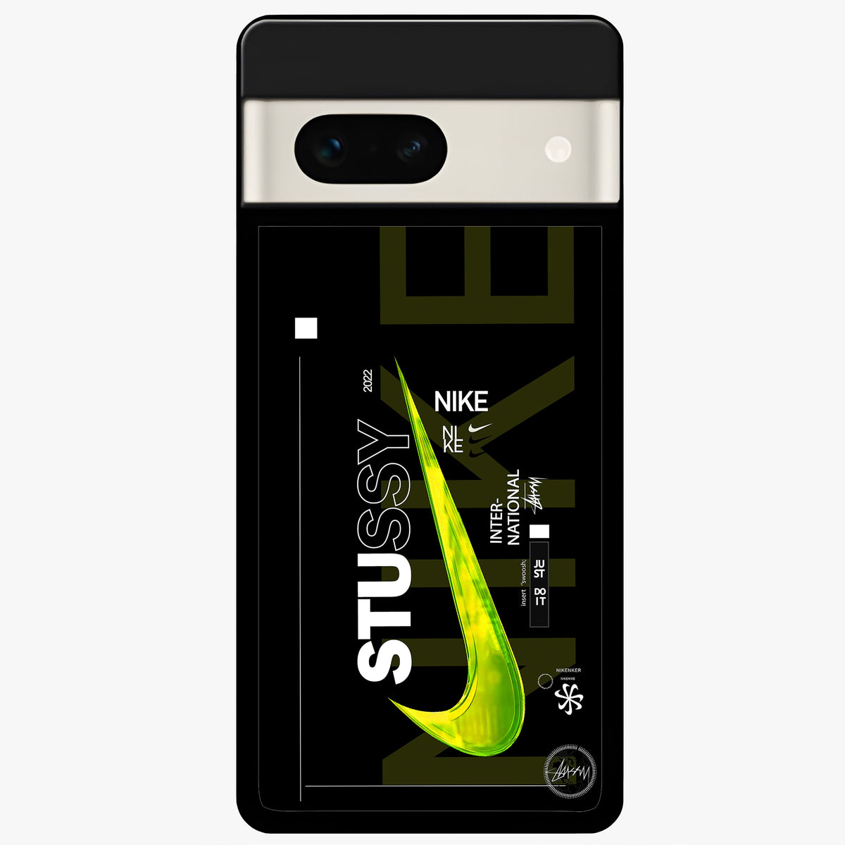  Neon Street Edition Glass Case For Google Pixel 7A back cover – full design glossy printed glass finish