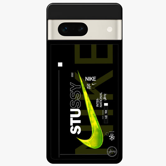  Neon Street Edition Glass Case For Google Pixel 7A back cover – full design glossy printed glass finish