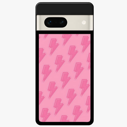  Pink Moo Magic Glass Case For Google Pixel 7A back cover – full design glossy printed glass finish