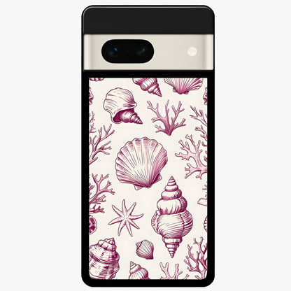  Pink Power Sparks Glass Case For Google Pixel 7A back cover – full design glossy printed glass finish