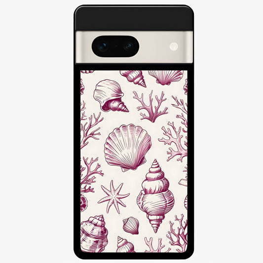  Pink Power Sparks Glass Case For Google Pixel 7A back cover – full design glossy printed glass finish