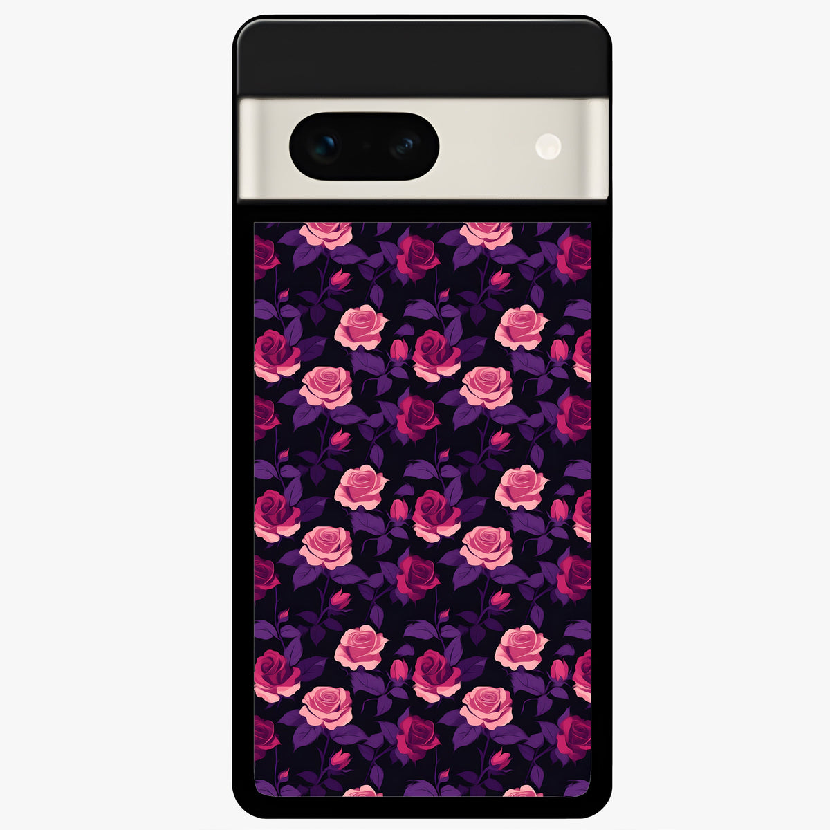  Rose Garden Twilight Glass Case For Google Pixel 7A back cover – full design glossy printed glass finish