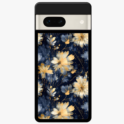  Royal Petal Dream Glass Case For Google Pixel 7A back cover – full design glossy printed glass finish