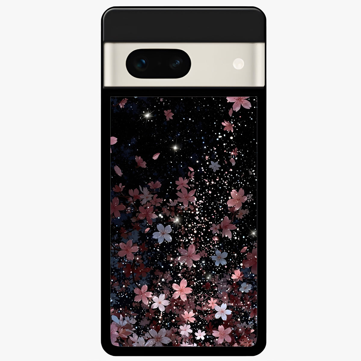  Starlit Flower Dreams Glass Case For Google Pixel 7A back cover – full design glossy printed glass finish