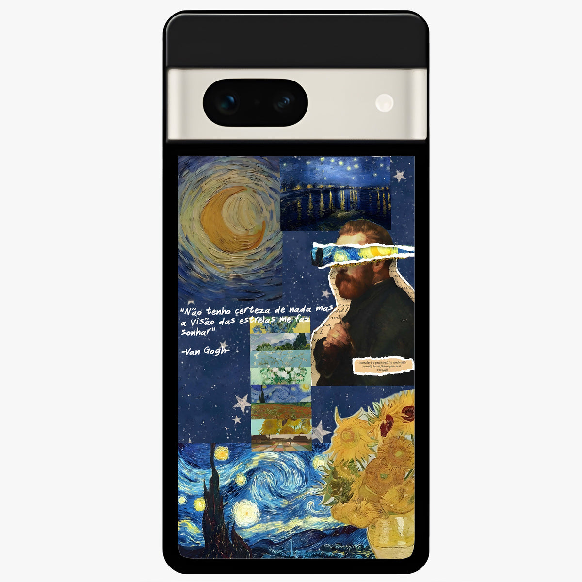  Starry Dream Vision Glass Case For Google Pixel 7A back cover – full design glossy printed glass finish