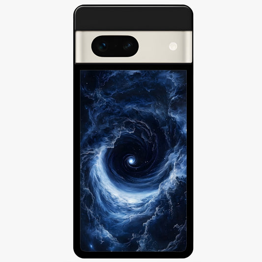  Stunning Galaxy Glass Case For Google Pixel 7A back cover – full design glossy printed glass finish