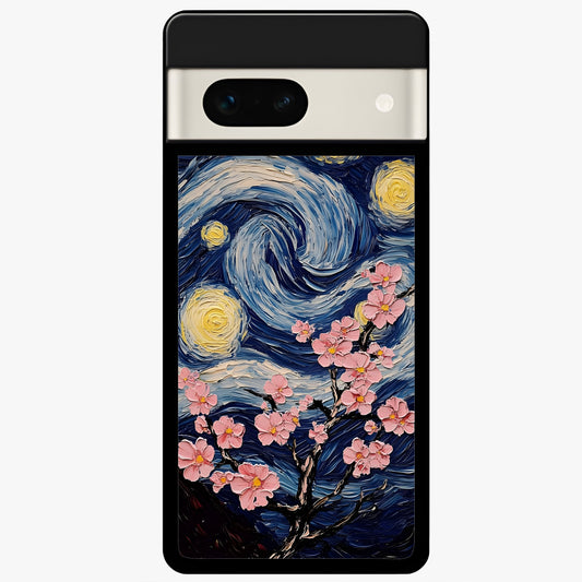  Van Gogh Scenery Glass Case For Google Pixel 7A back cover – full design glossy printed glass finish