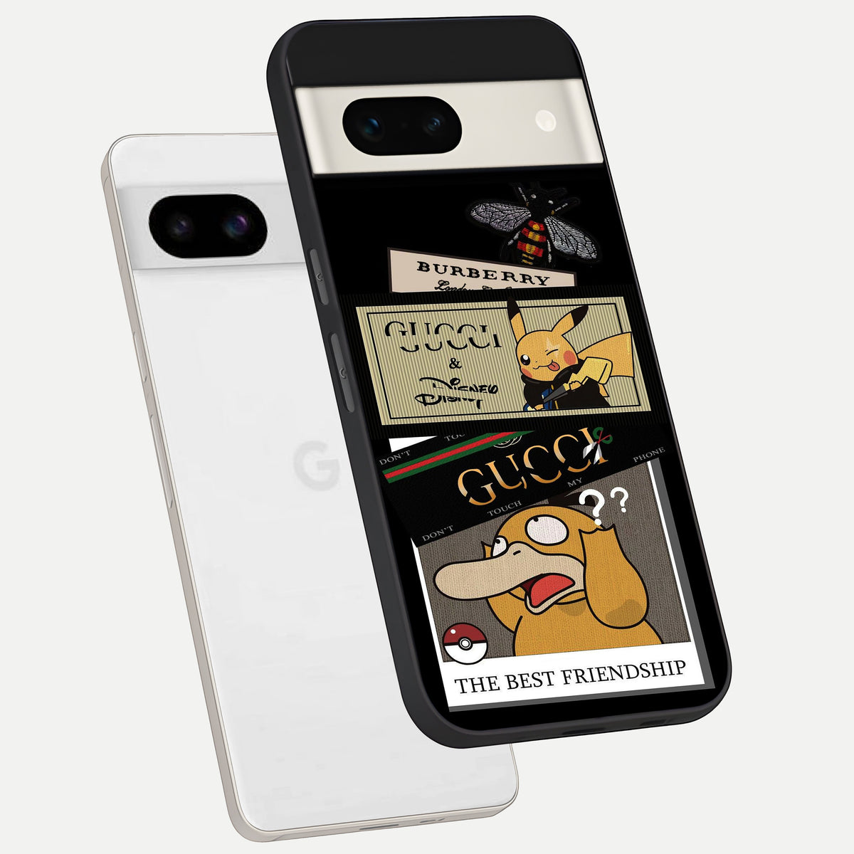  Cartoon Brand Play Mashup phone case For Google Pixel 7A showing premium glass back cover with detailed artwork