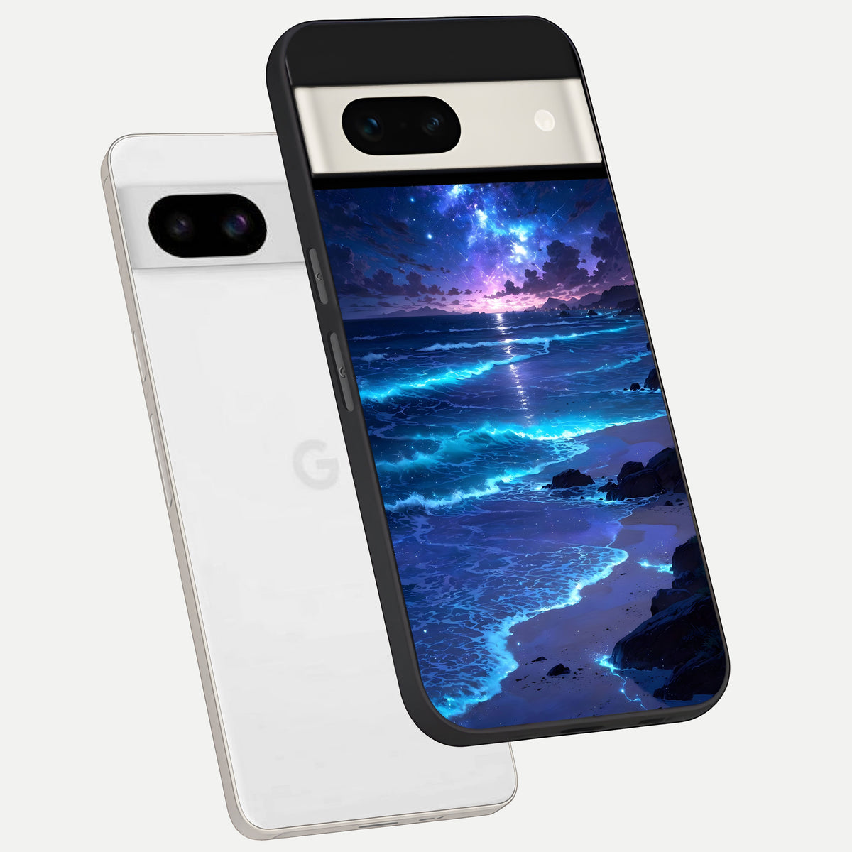  Classic Damn Look phone case For Google Pixel 7A showing premium glass back cover with detailed artwork