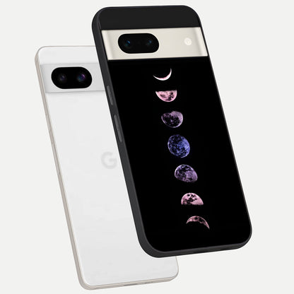  Crimson All Planets phone case For Google Pixel 7A showing premium glass back cover with detailed artwork