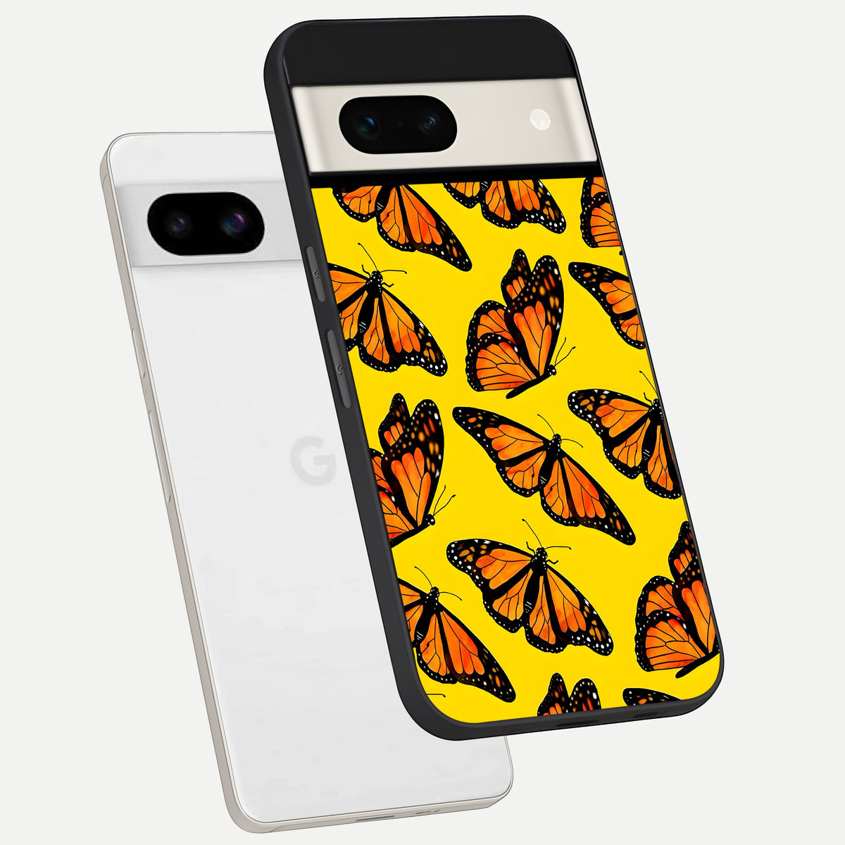  Golden Wing Flight phone case For Google Pixel 7A showing premium glass back cover with detailed artwork